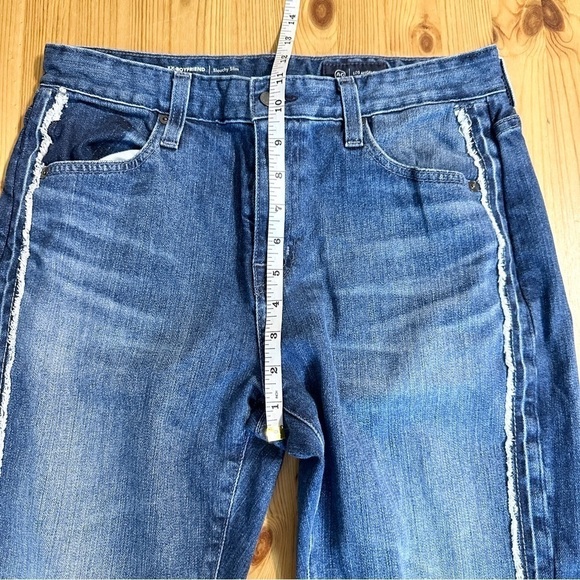 AG Adriano Goldschmied Tuxedo Stripe Ex Boyfriend Slouchy Slim Jeans Women’s 27 - Picture 10 of 13
